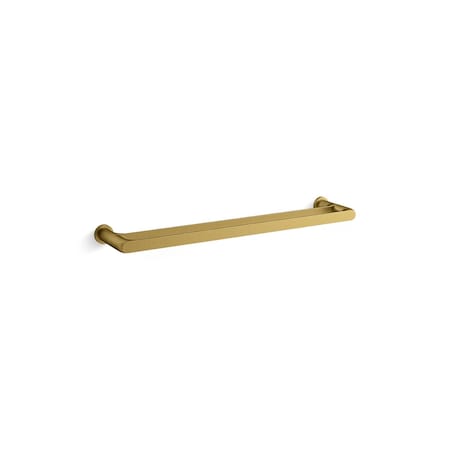 Kohler Avid 24 Double Towel Bar Vibrant Brushed Moderne Brass K-97496-2MB